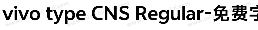vivo type CNS Regular字体转换